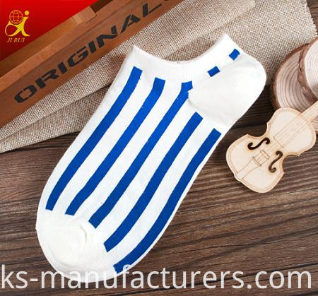 New Design Fashion Pattern Stripe Socks Men Ankle Socks